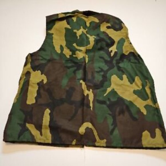 NWT Vintage Neet Camouflage Hunting Vest Men’s Camo Zip Made In USA Medium New - Picture 3 of 12
